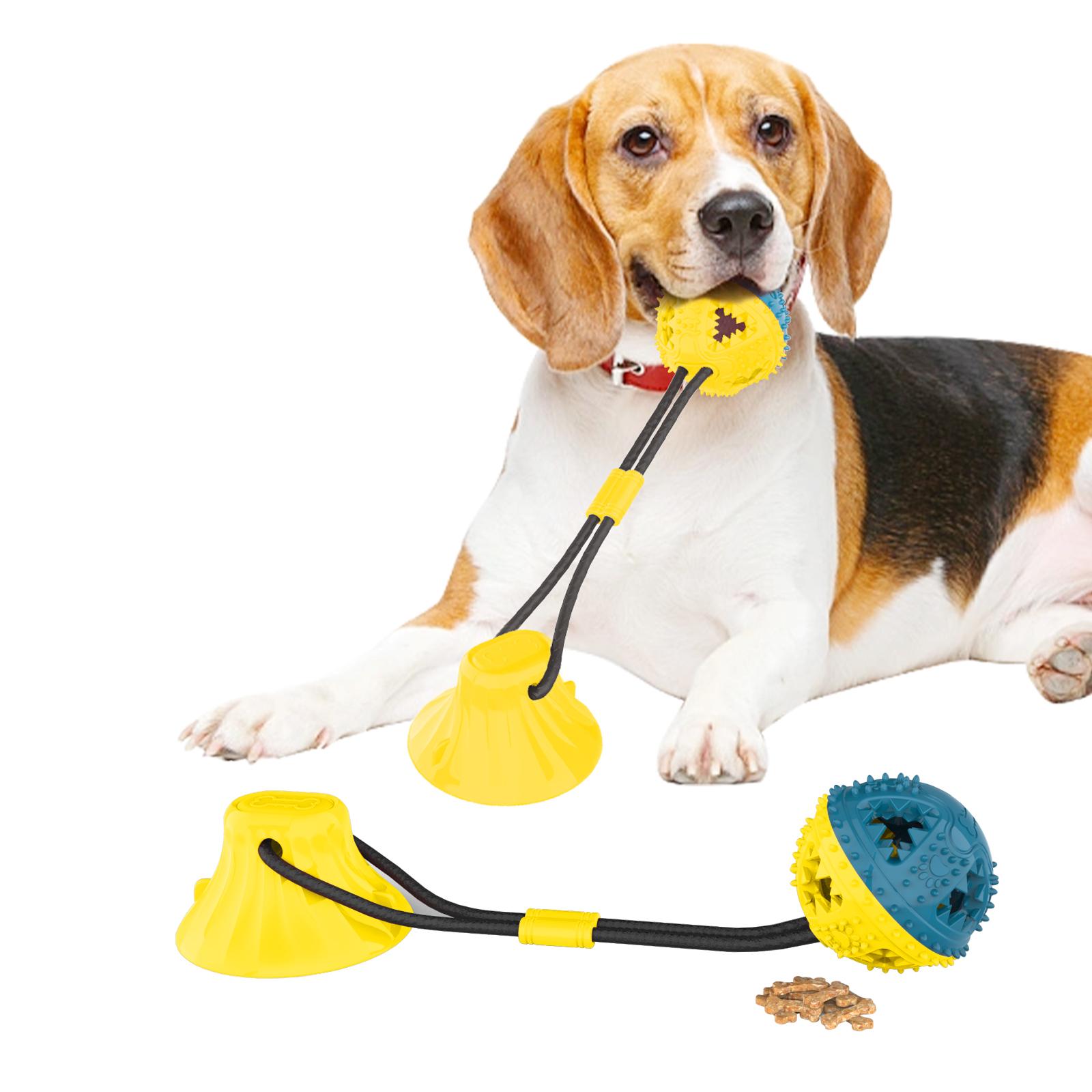 

Dog Toy Teeth Grinding and Feeding Device Suction Cup Ball Interactive Chewing Toys Teeth Cleaning Pet Products