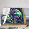 Anime Yu Gi Oh Card Blanket Cover Fleece  Warm Throw Blanket for Airplane Travel Bedroom Quilt