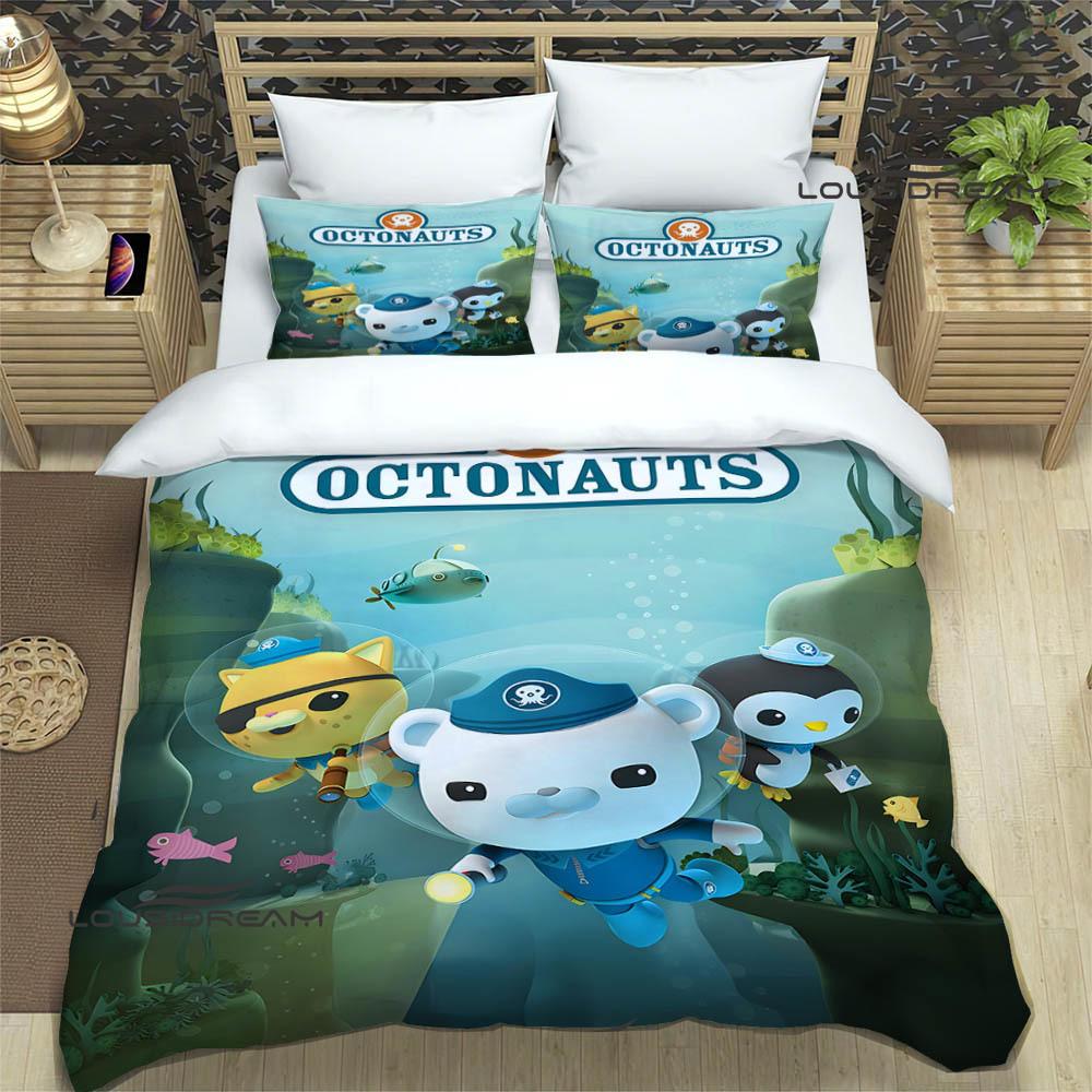 3D The-Octonauts Printed Bedding Sets Exquisite Bed Supplies Set Duvet Cover Comforter Set Bedding Set Luxury Birthday Gift