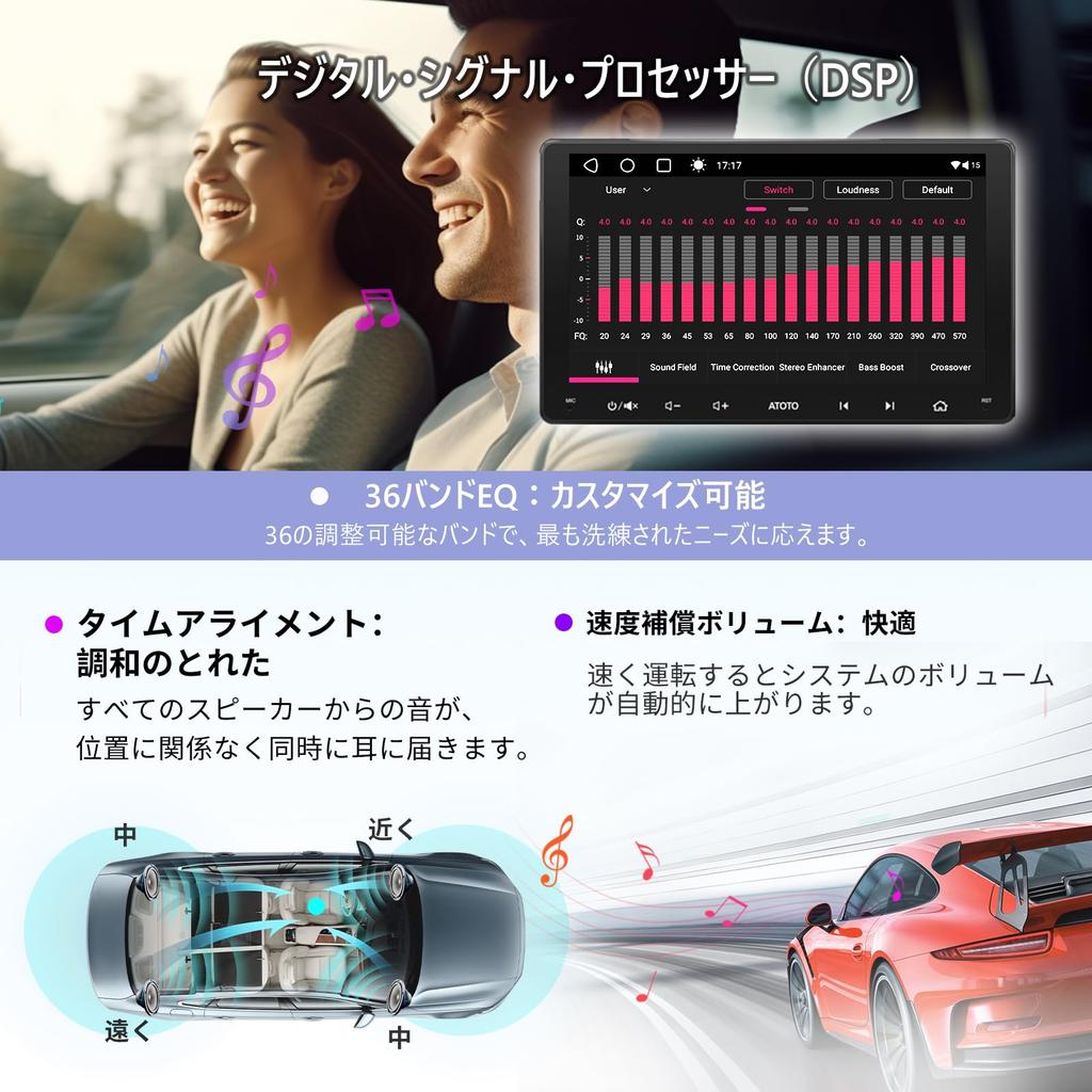 ATOTO A6 PF Android Car Stereo with Wireless Android Integrated Navigation IPS GPS 2G Dual HD A6G209PF 9-inch Double-DIN CarPlay, Auto, System,