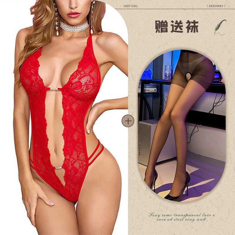European and American sexy lingerie supply perspective backless body sculpting lace
