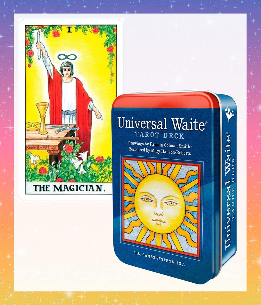 Universal Waite Tarot Cards in a Tin, with a 67-page Japanese Instruction Manual. Universal Waite Tarot, Tarot Reading, Waite Edition [Authentic]