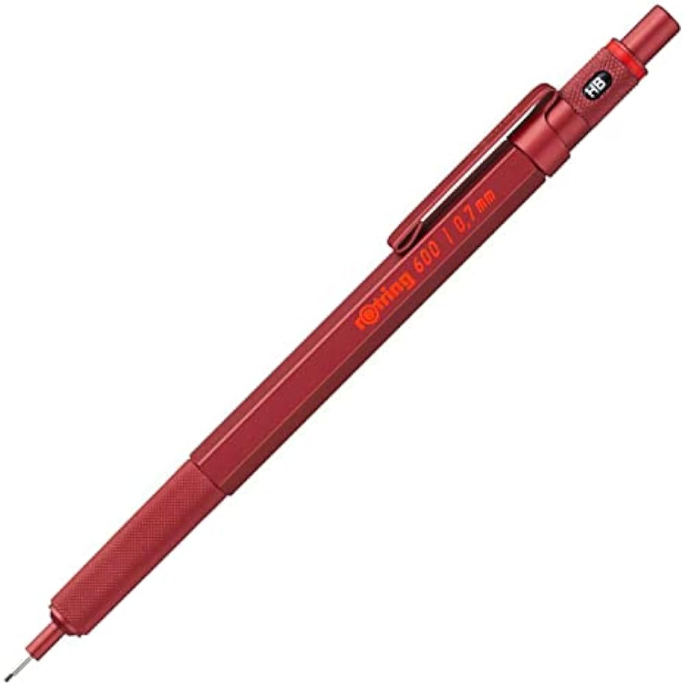 RotRing Rotling Mechanical Pencil 600 Madder Red 2114265 0.7mm Regular Imported
