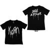 Camiseta de manga corta para mujer Korn de corte ajustado: Sigue siendo un bicho raro (Impresión trasera) NUEVO OFICIAL