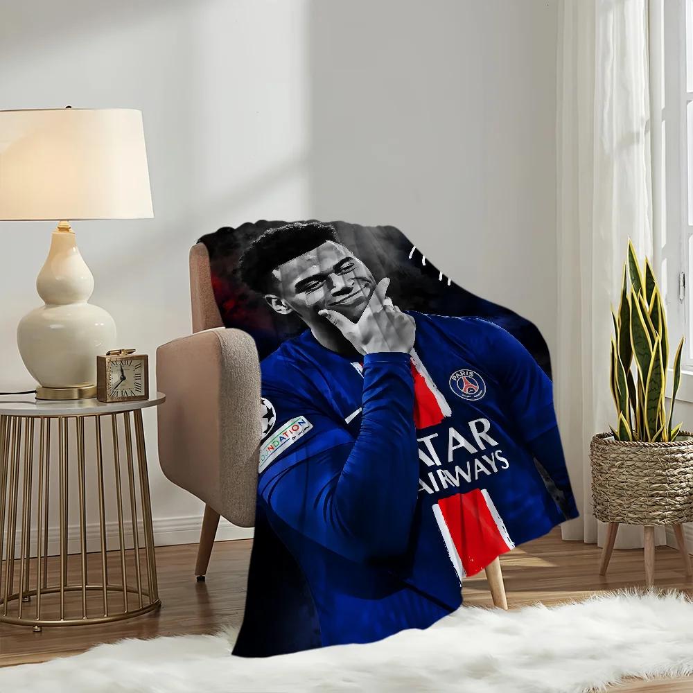 Famous Athlete Blanket Soft Comfortable Nap Plush Suitable For Iiving Room Office Bedroom D-Desire Football D-Doue Home Kid Gift
