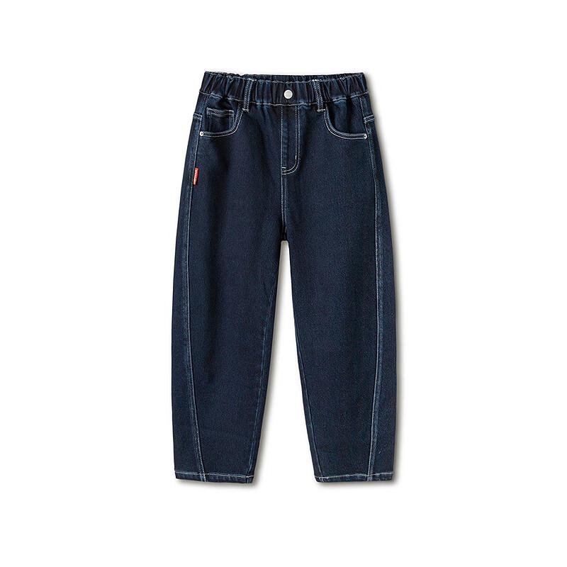 Balabala Boys' Fleece-lined Lyocell Denim Jeans