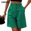 Summer Women's Shorts High-waisted Loose Thin Straight Casual Trousers Breathable Wide-legged Five-minute Trousers