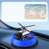 Automotive Solar Powered Rotating Diffuser with Helicopter Design for Aroma Diffusion and Neutralization in Car Interiors