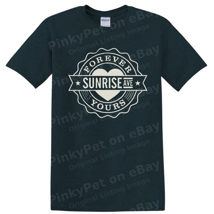 Sunrise Heart Forever Yours Vintage Logo T Shirt Retro Graphic Tee