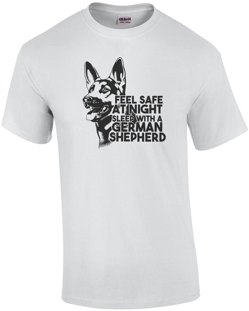 Feel safe at night sleep with a German Shepherd - German Shepherd T-Shirt 2XL