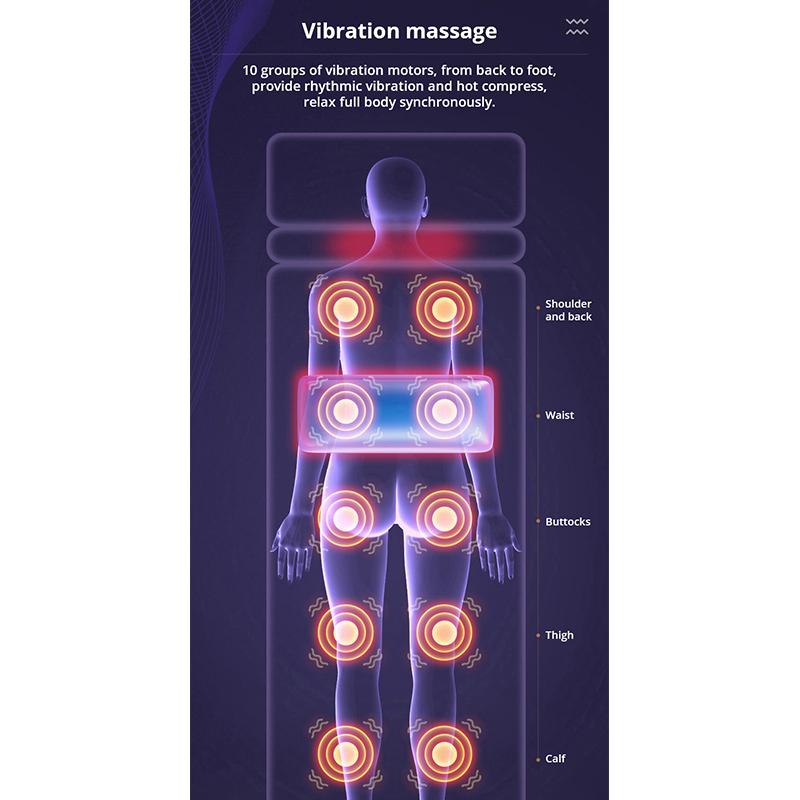 Electric Airbag Mattress Massage Household Multifunctional Full Body Massage Cushion Relaxation Vibration Heating Massage Mattress