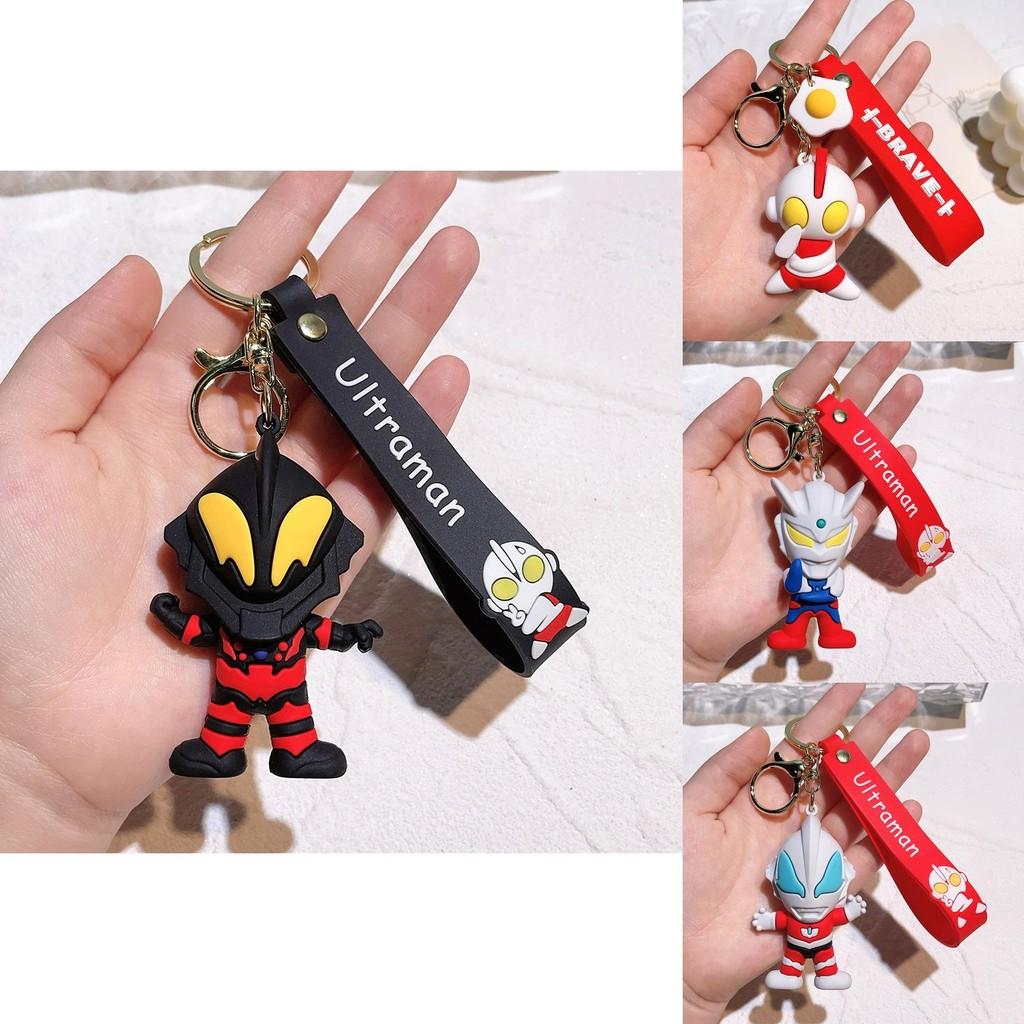 Adorable Ultraman Keychain Silicone Accessories For Backpack And Christmas Tree