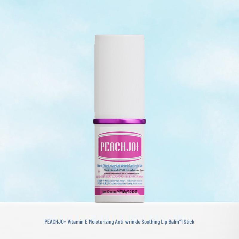 Peach JO+ Ceramides Vitamin E Lip Balm: Hydrating, Nourishing, Fades Lip Lines Essence.