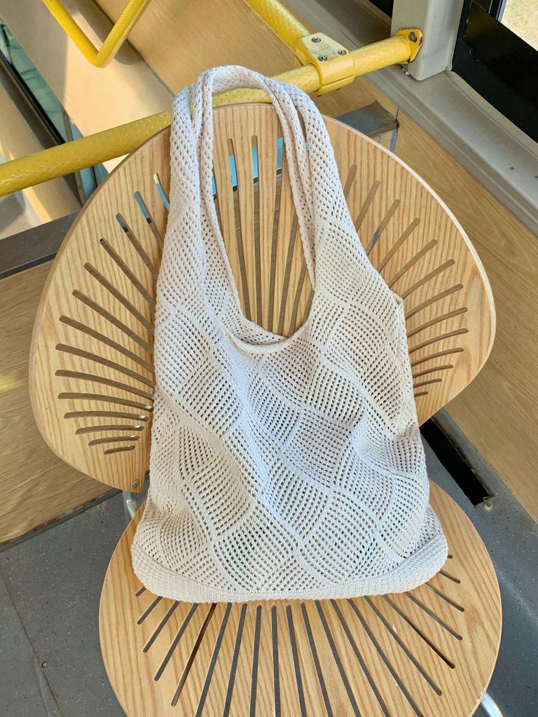 Women's Crossbody Shoulder Bag - Spring Summer Hollow Knit Style