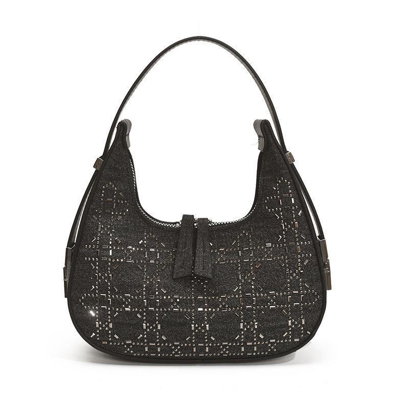 

New women s handbag shoulder bag exquisite dumpling bag fashionable versatile hand bag чорний