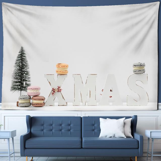 

Рождественский гобелен настенный Рождественская эстетика украшение комнаты богемный психоделический мандала домашнее общежитие украшение стены 95x70cm