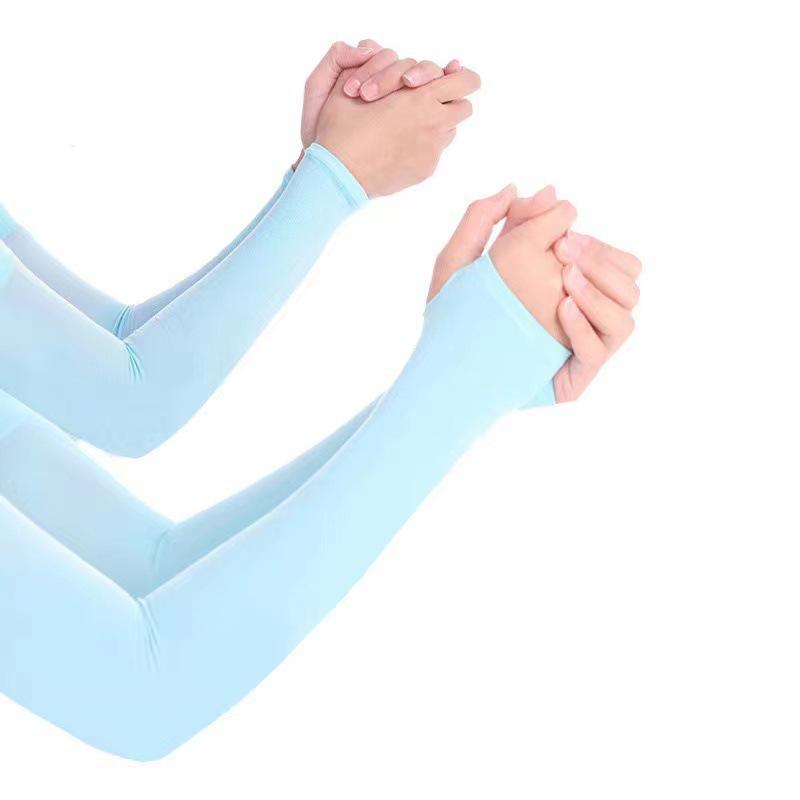 

Ice Silk UV Protection Arm Sleeves for Outdoor Cycling - Unisex Long Sun Guards Fingerless (OPP Bag)