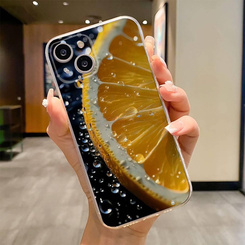

Летний Фруктовый Чехол Для Телефона Для iPhone 17 16e 16 15 14 13 12 11mini Pro Max X XR XSMAX 8 7 Air Plus Мягкий Чехол iPhone13mini