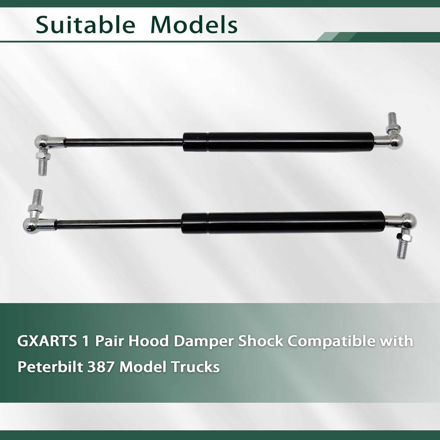 

GXARTS 1 Pair Hood Damper Shock 13-05145 Compatible with Peterbilt 387 Model Trucks replaces 1305145B 090145 A90145 23-230145 Bonnet Shock Absorbers