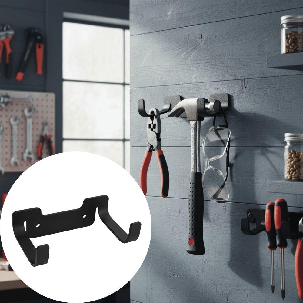Space Saving Wall Mount Hanger Metal Wall Bracket Garage Organizer  Kitchen Basement