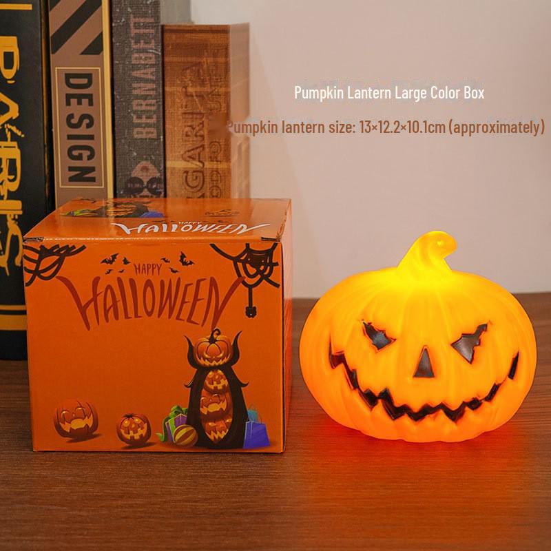 Halloween Portable LED Pumpkin Lantern Candle Lamp for Party Decoration