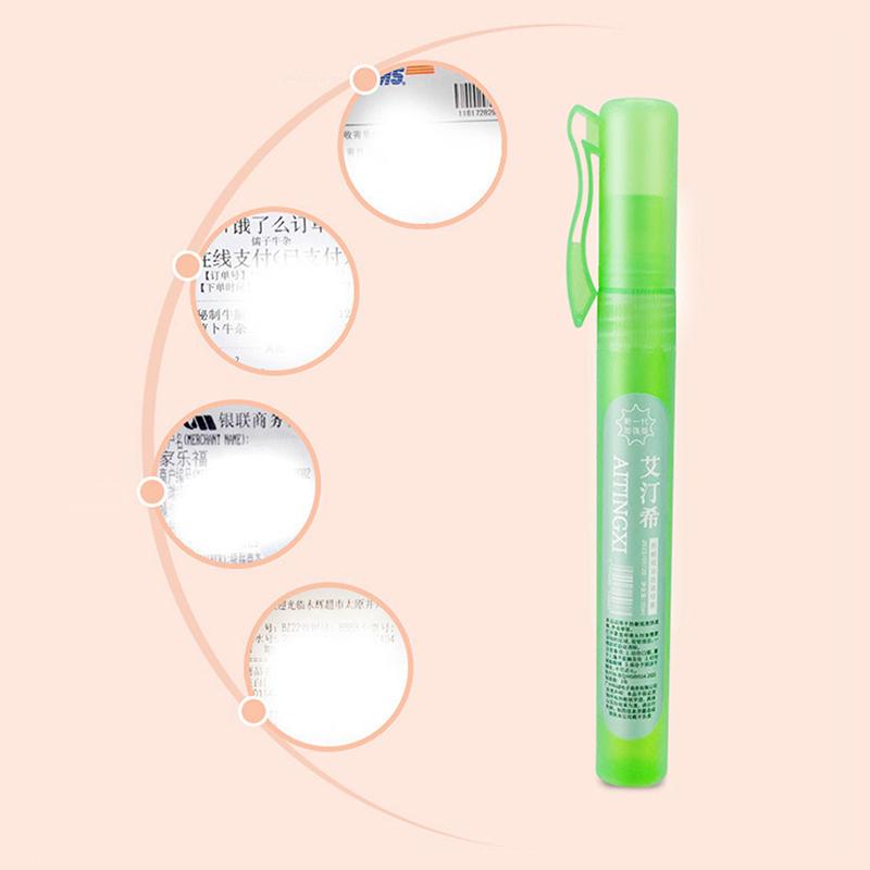 Eliminatie Privacy Spray Pen Thermisch Papier Corrector Gegevensbescherming Privacybescherming Correctievloeistof Draagbaar Express Hulpmiddel
