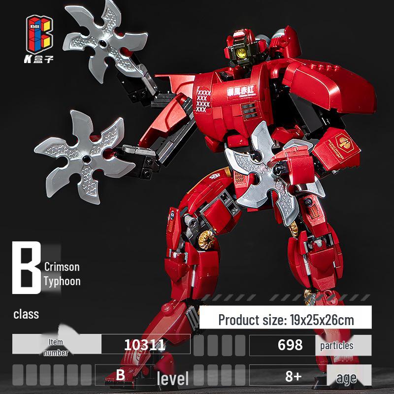 

K Box Тихоокеанский рубеж Меха Электроплакированный Алый Артикулируемая Фигурка Игрушка, Совместимая с Лего
