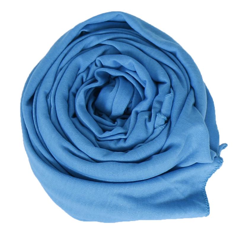 Muslim Hijab Jersey Scarf Soft Solid Shawl Headscarf Foulard Femme Musulman Islam Clothing Arab Wrap Head Scarves Hoofddoek