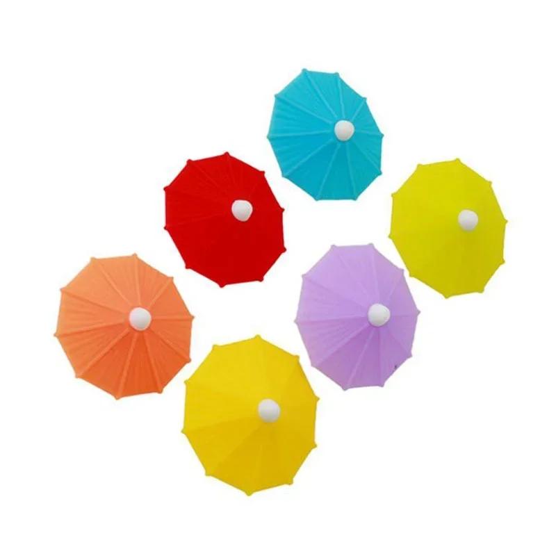 6-120PCS Wine Glass Markers Drink Fruit Cake Sticks Mini Umbrella Cocktail Parasols Wedding Decora Birthday Party Supplies