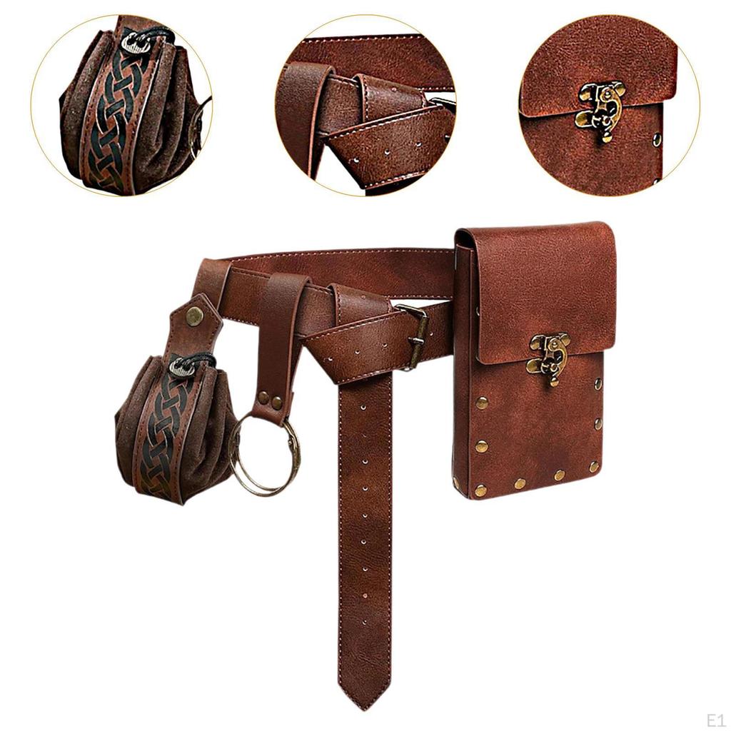 Belt Bag for Men, Casual Phone Holder with Medieval Design