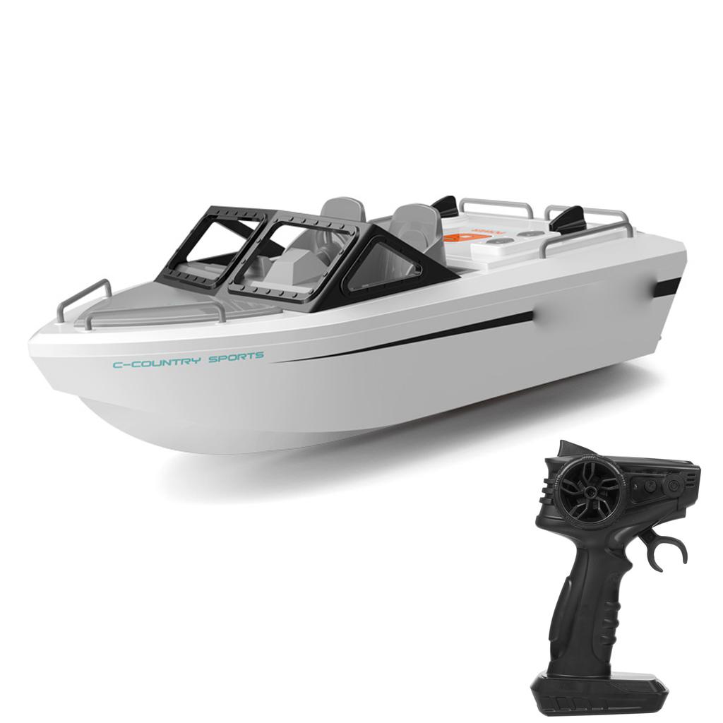 Remote Control Boat, 2.4GHz Water tight Karting Ship with Brushless Motor for Pools and Lakes, Mini Electric Toy for