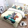 Cat and Mouse Riding Scooter. Bedding Sets Duvet Cover Sets Duvet Covers Pillowcases(1 * Duvet Cover 2 * Pillowcases, Without Duvet Insert)