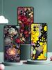Abstract Plants Flower Phone Case Cover for Xiaomi Mi 17 15 14 13 12 11 Ultra 15T 14T 13T 12T 11T Pro Lite 5G Soft TPU Shell Bag