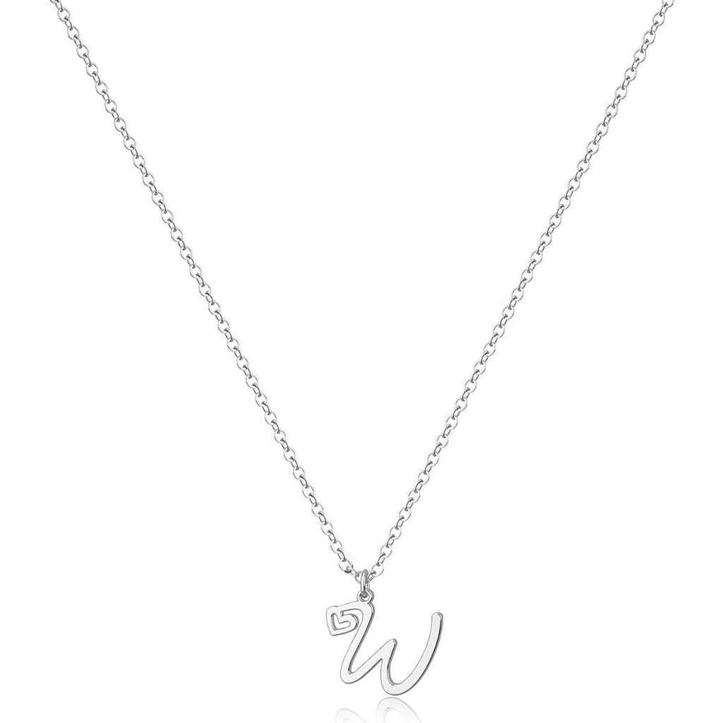 Stainless Steel Luxury Letter Necklace - Women's Stylish Clavicle Chain