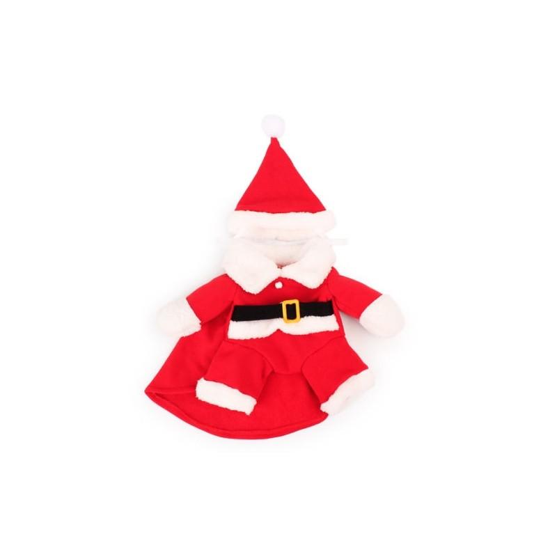 

Small Pet Dog Cat Santa Claus Costume Outfit Jumpsuit Clothes For Christmas Santa Claus,XL