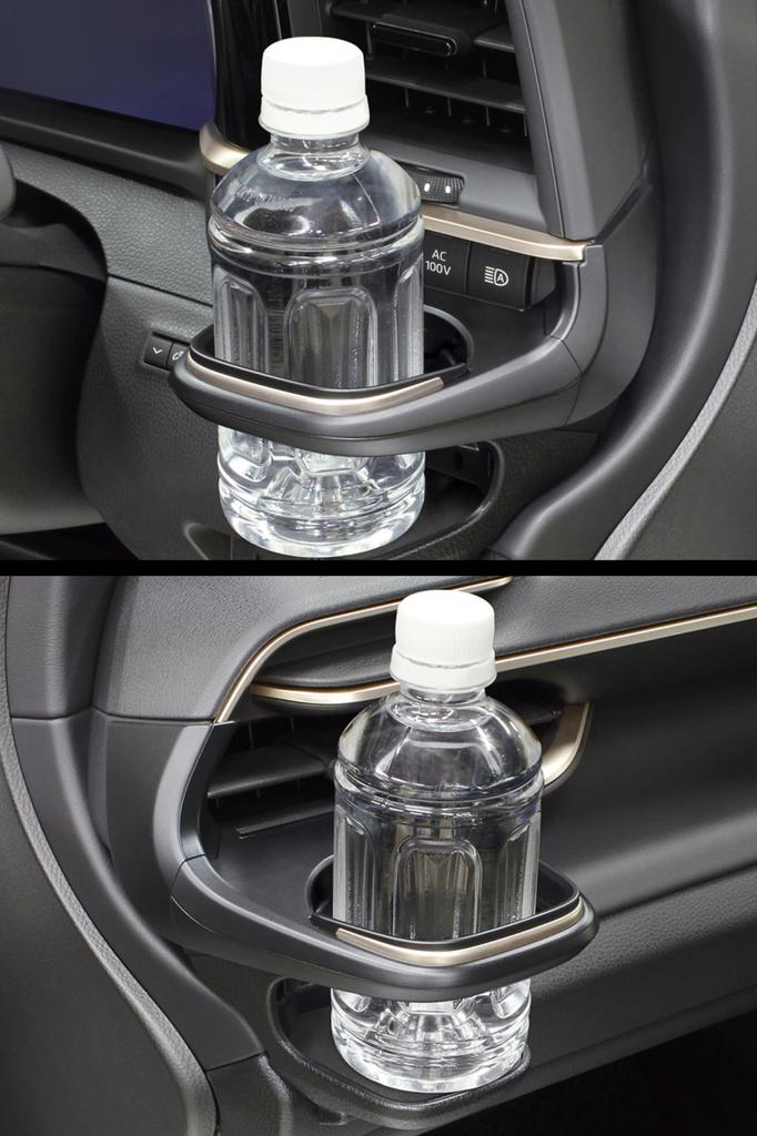 Tsuchiya Yac Drink Holder Set for Driver and Passenger YAC Air Vent Sides, SY-CR1 SY-CR2, Vehicle-Specific,