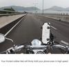 Qiilu Motorcycle Smartphone Base Smartphone Mobile Phone Made of ABS Easy for Motorcycles Mount, Holder, Support, + Aluminum, 360-Degree Rotation,