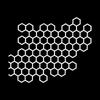 Honeycomb Hexagon Pattern Car Sticker, Self Adhesive PVC Decals for Car/Truck Motorbike Side Stickers