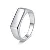 Cross-border Hot Sale Square Hammered Texture Ring Set: Simple Daily Commute & Outdoor Sports Finger Rings
