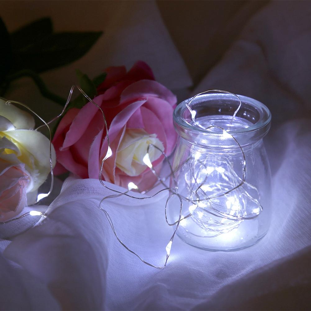 USB Copper Wire LED String Light Festive Light Ornament with Remote ControlWhite 3 Meters