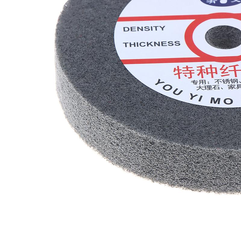 Metal Polishing Wheel 150*25Mm Non-Woven Abrasive Disc Nylon Fiber 5P/7P/9P Options 180# For Polishing Operations