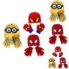Stylish Children's Spiderman Minions Knitted Hat And Gloves Winter Warm Suit