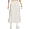 Nike Sportswear Essential Removable Two-Way Cargo Woven Loose Sports Casual Long Skirt Women Skirts White FV7504-104