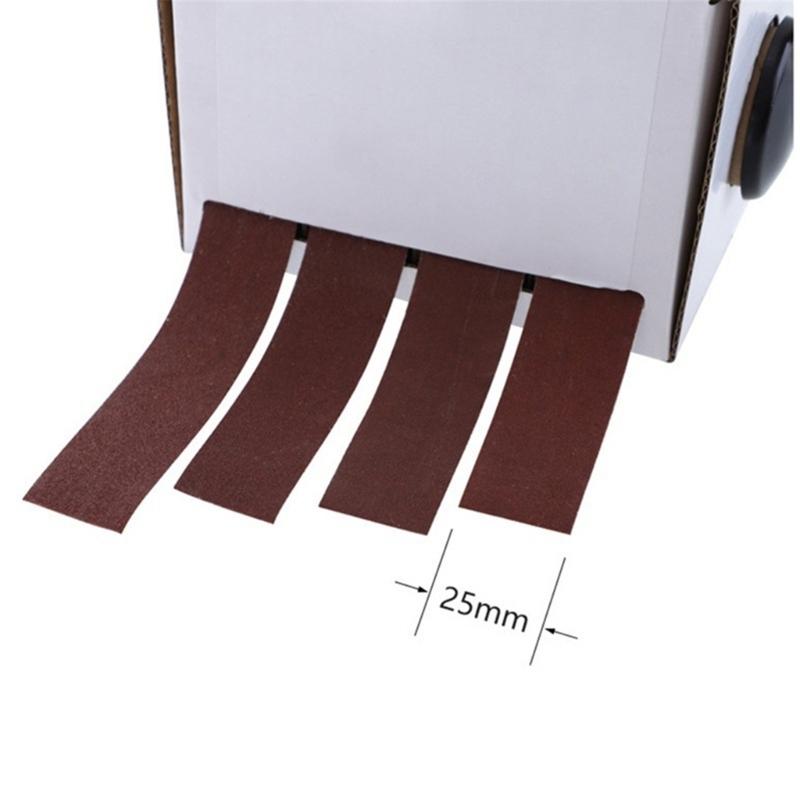 4/5/6 Grits Long Abrasive Sand Paper Rolls Variety Pack with Dispenser Drawable Emery for Woodworking