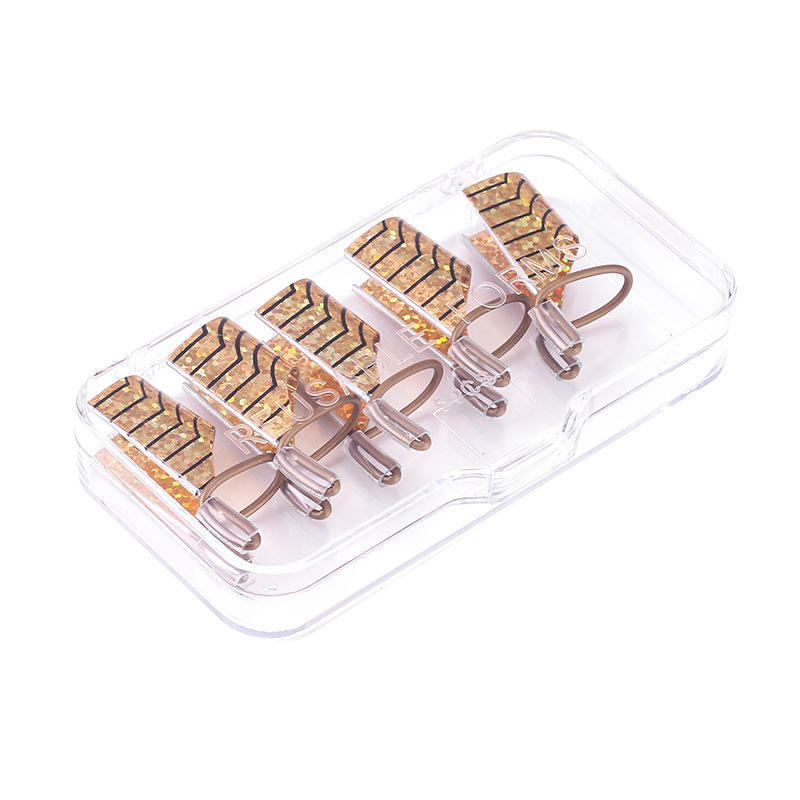 5pcs/Box Reusable Nails Form Acrylic French Nail Art Tips Polish UV Gel Extension Sticker Foils Guide Forms Tool
