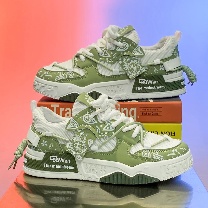 New Fashion Versatile Men's Casual Mesh Lace Breathable Sports Shoes Spring and Autumn Outdoor Versatile Men's Board Shoes 39-44