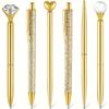 Süßes schnelltrocknendes Stift-Set, Roségold, Kreativ, Metallisch, Schwarze Tinte, Kugelschreiber-Set, 6 Stück 8 Stück