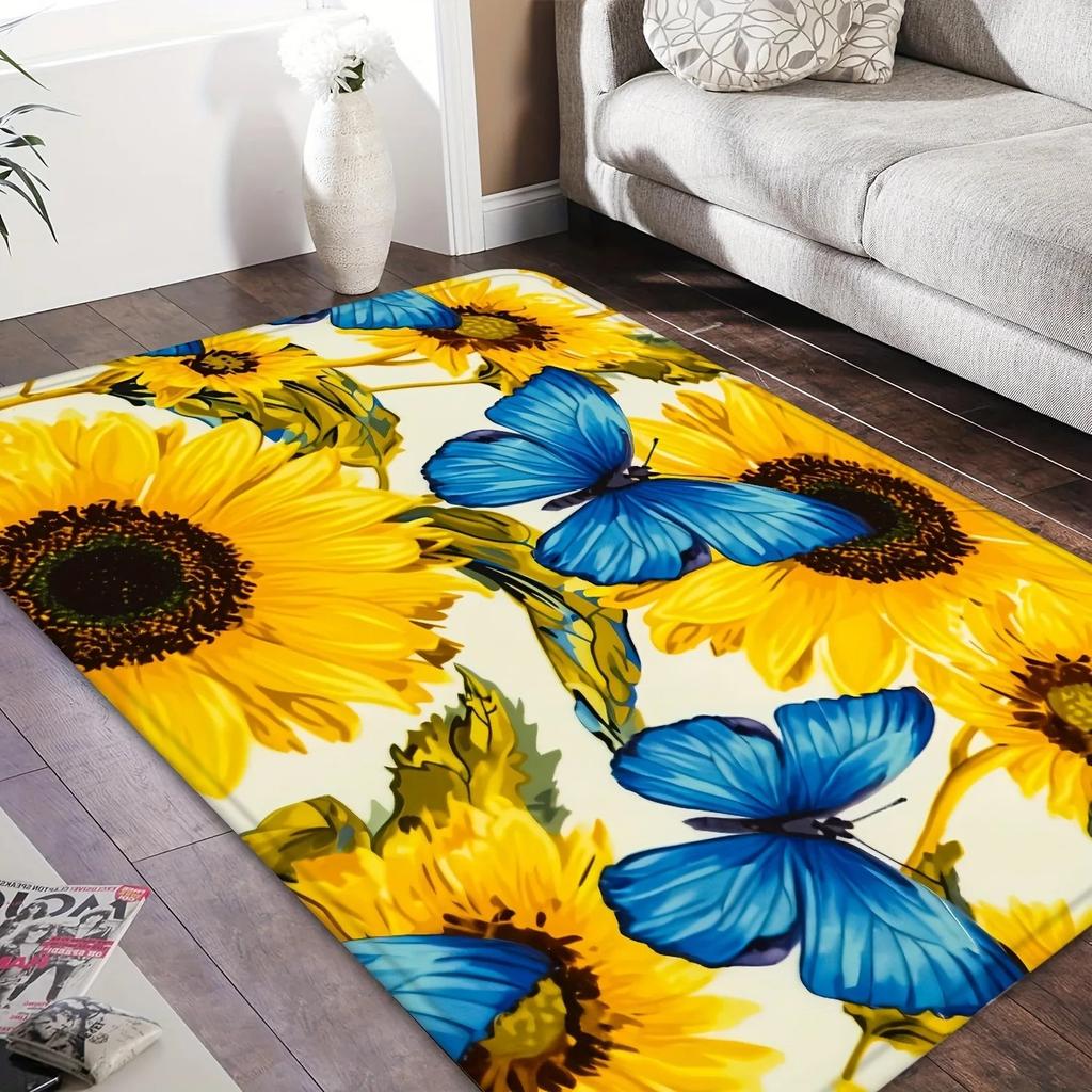 1PC Sea Turtle Pattern Kitchen Rugs Non-Slip Home Door Mats Pop Design Bathroom Rug Bath Mat Carpet for Home Sink Laundry Decor