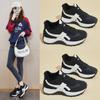 Damen Winter Casual Klobige Plateau-Sneakers Rutschfest Schnürschuh Futter aus Kunstfell Laufschuhe Warmes Fleecefutter Lauf-Tennis-Sneakers für Damen