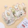 Cotton Baby Feeding Bib Adjustable Neck Burp Clothes Durable Saliva Towels  for Girls Boys
